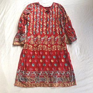 Indian-inspired Red Tunic